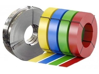 Штрипс с полимерным покрытием ECOSTEEL, толщина 0,50 мм, цвет кедр 0 - в «Монолит-Металлопрокат».
