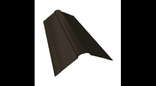 Планка конька фигурного 150x150 0,45 Drap RR 32 темно-коричневый